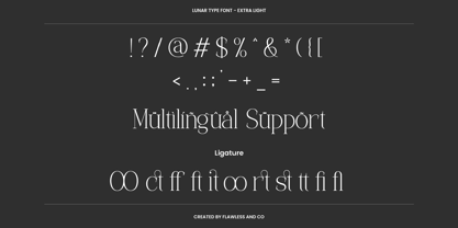 Lunar Type Font Poster 10