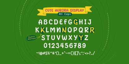 Cute Aurora Font Poster 4