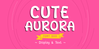 Cute Aurora Font Poster 1