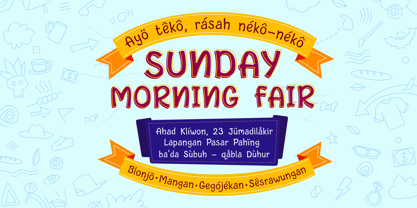 Cute Aurora Font Poster 3