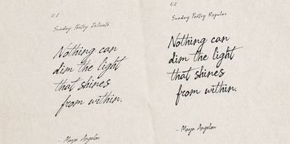 Sunday Poetry Font Poster 6