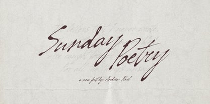 Sunday Poetry Font Poster 1