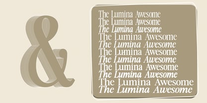 The Lumina Awesome Font Poster 5