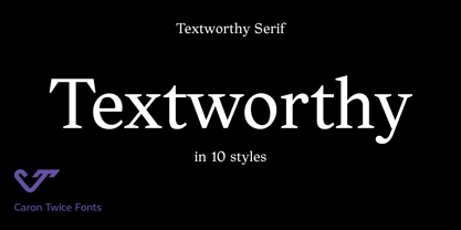 Textworthy Serif Font Poster 1