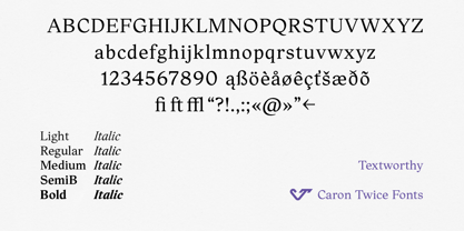 Textworthy Serif Font Poster 13