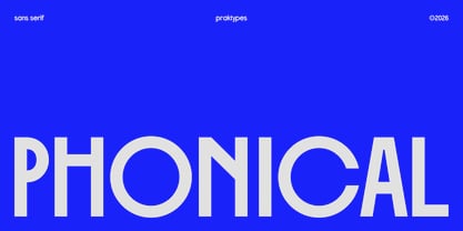 PRAK Phonical Font Poster 1