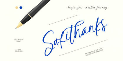 Sofithanks Font Poster 1