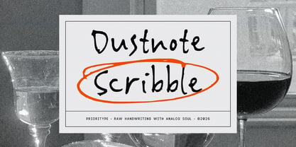 Dustnote Scribble Font Poster 1