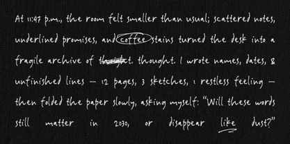Dustnote Scribble Font Poster 2