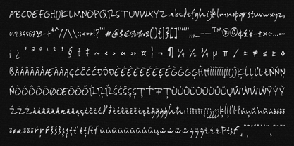 Dustnote Scribble Font Poster 8