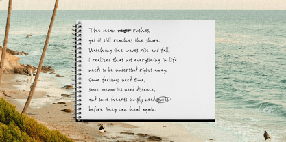 Dustnote Scribble Font Poster 3