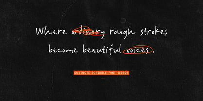 Dustnote Scribble Font Poster 10