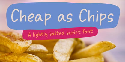 Cheap As Chips Pro Font Poster 1