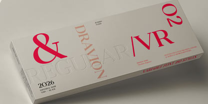Dravion Serif Font Poster 3