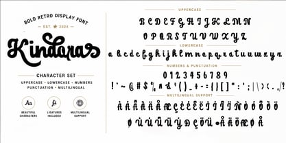 Kindora Font Poster 11