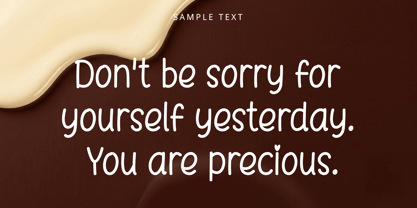NmMeltingChocolate Font Poster 4