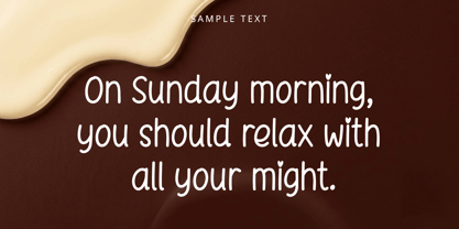 NmMeltingChocolate Font Poster 3