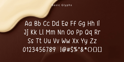 NmMeltingChocolate Font Poster 6