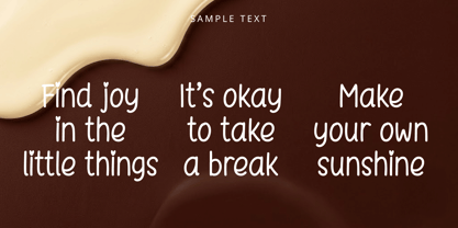 NmMeltingChocolate Font Poster 2