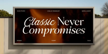 The Casillac Paramount Serif Font Poster 10