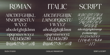 The Casillac Paramount Serif Font Poster 12