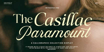 The Casillac Paramount Serif Font Poster 1