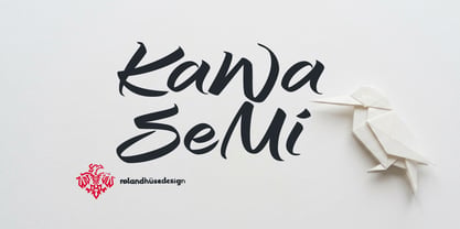 Kawasemi Font Poster 1