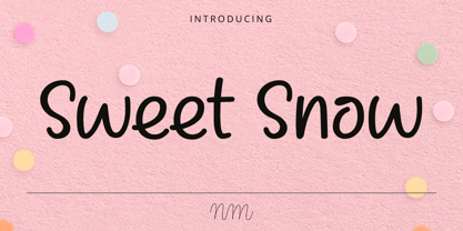 NmSweetSnow Font Poster 1
