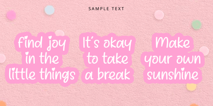NmSweetSnow Font Poster 2