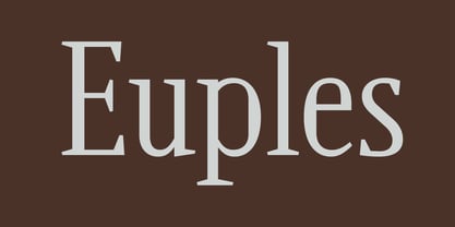 Euples Font Poster 1