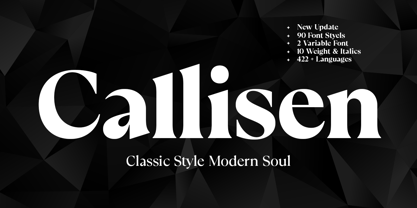 Callisen Font Poster 1