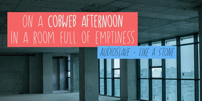 Cobweb Afternoon Pro Font Poster 2