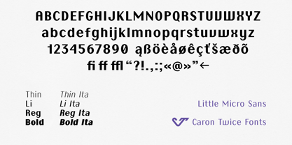 Little Micro Sans Font Poster 14