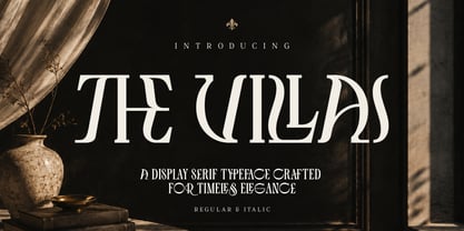 The Villas Font Poster 1