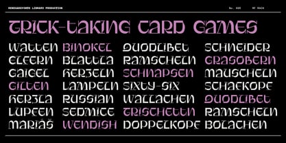 RF Rack Font Poster 5