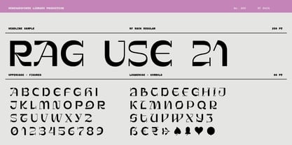 RF Rack Font Poster 2