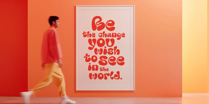 Melta Bubbly Font Poster 8