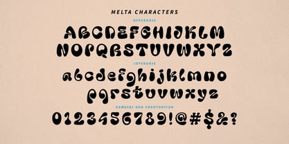 Melta Bubbly Font Poster 4