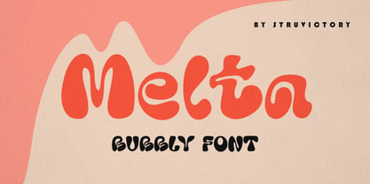 Melta Bubbly Font Poster 1