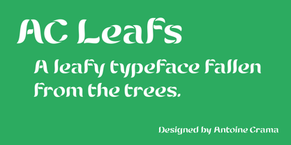 AC Leafs Font Poster 1
