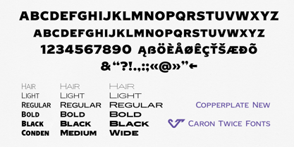 Copperplate New Font Poster 15