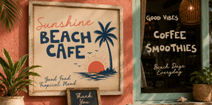Sunshine Vacation Font Poster 4
