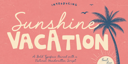Sunshine Vacation Font Poster 1