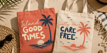 Sunshine Vacation Font Poster 3