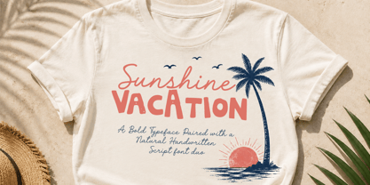 Sunshine Vacation Font Poster 2