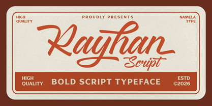 Rayhan Script Font Poster 1