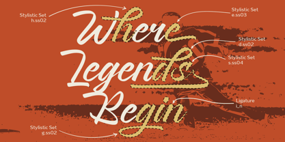 Rayhan Script Font Poster 7