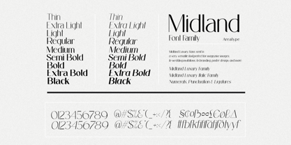 Midland Luxury Font Poster 8