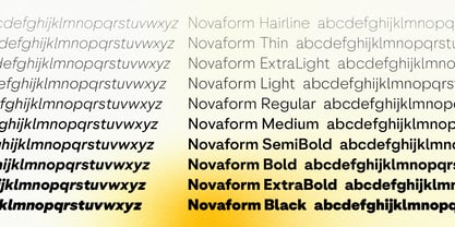 Novaform Font Poster 11