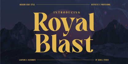 Royal Blast Font Poster 1
